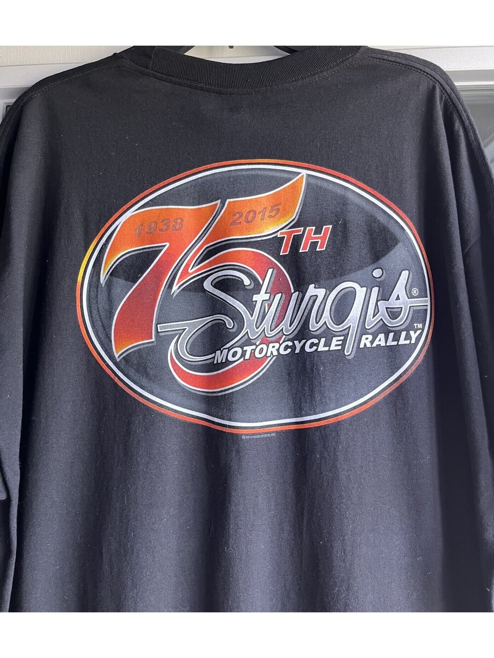 Sturgis Motorcycle Rally 75th Anniversary Black T-Shirt 2X-Large New With Tags